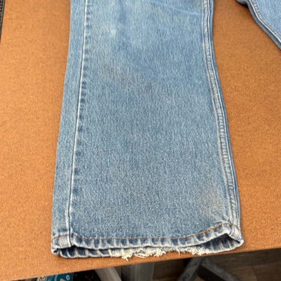 Levi's 505 Men's Light Blue Straight Jeans 38x29 - Picture 6 of 12